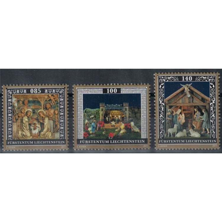 LIECHTENSTEIN 2011 Natale 3v MNH**