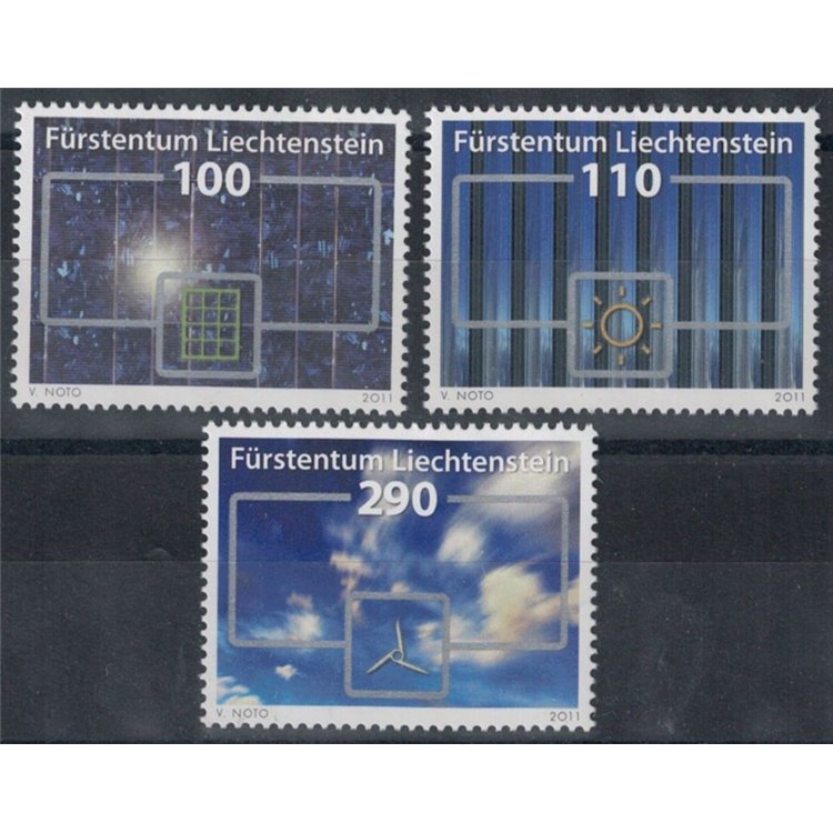 LIECHTENSTEIN 2011 Energie rinnovabili 3v MNH**