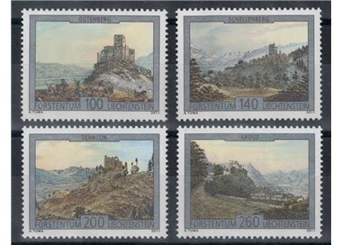 LIECHTENSTEIN 2011 Castelli 4v MNH**