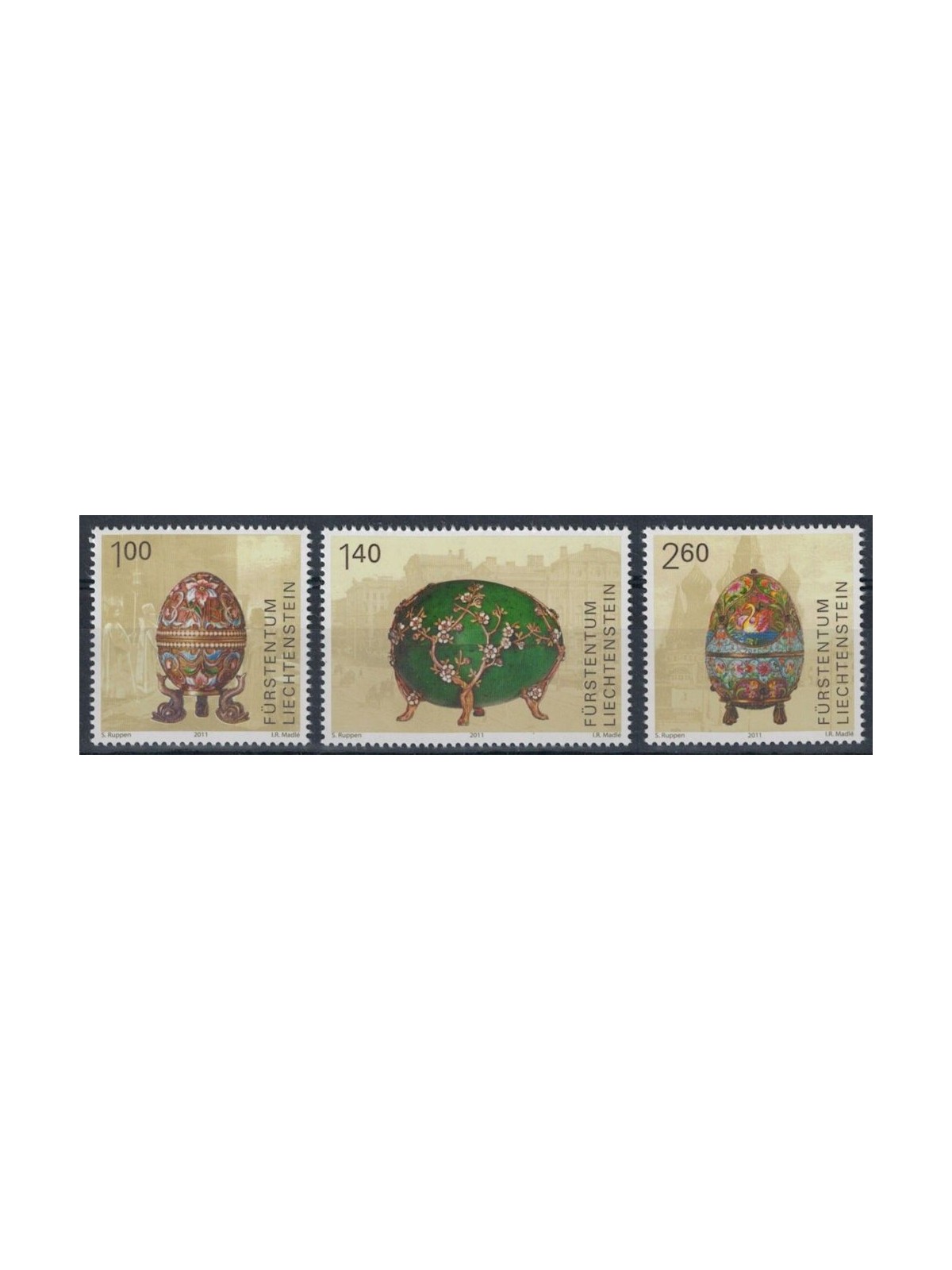 LIECHTENSTEIN 2011 Easter 3v MNH**