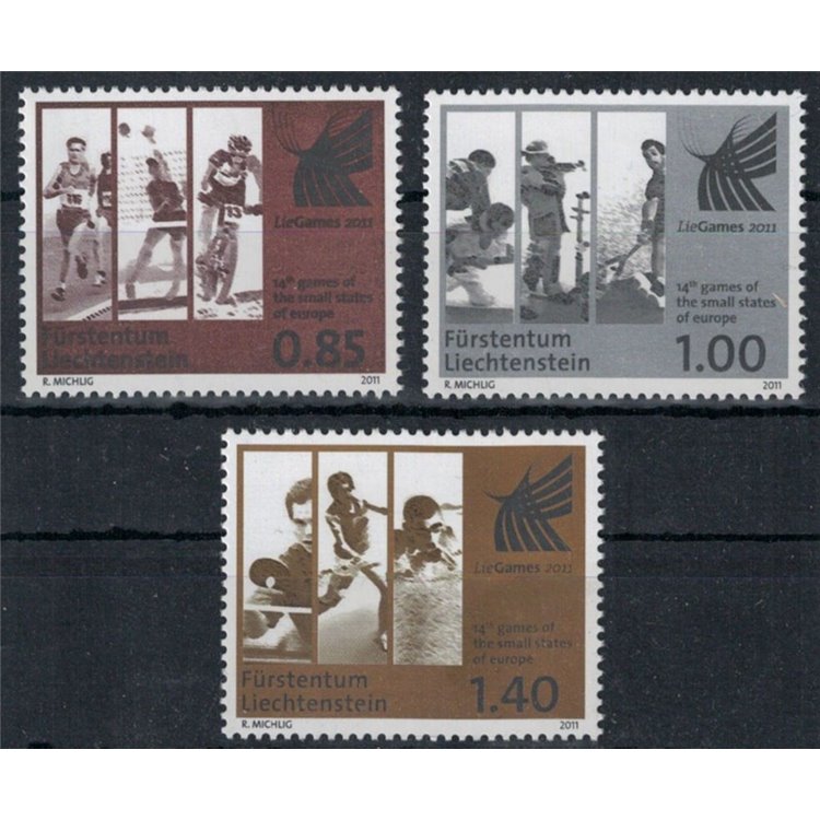 LIECHTENSTEIN 2011 Giochi dei piccoli Stati 3v MNH**