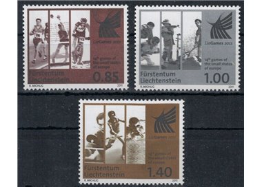 LIECHTENSTEIN 2011 Giochi dei piccoli Stati 3v MNH**