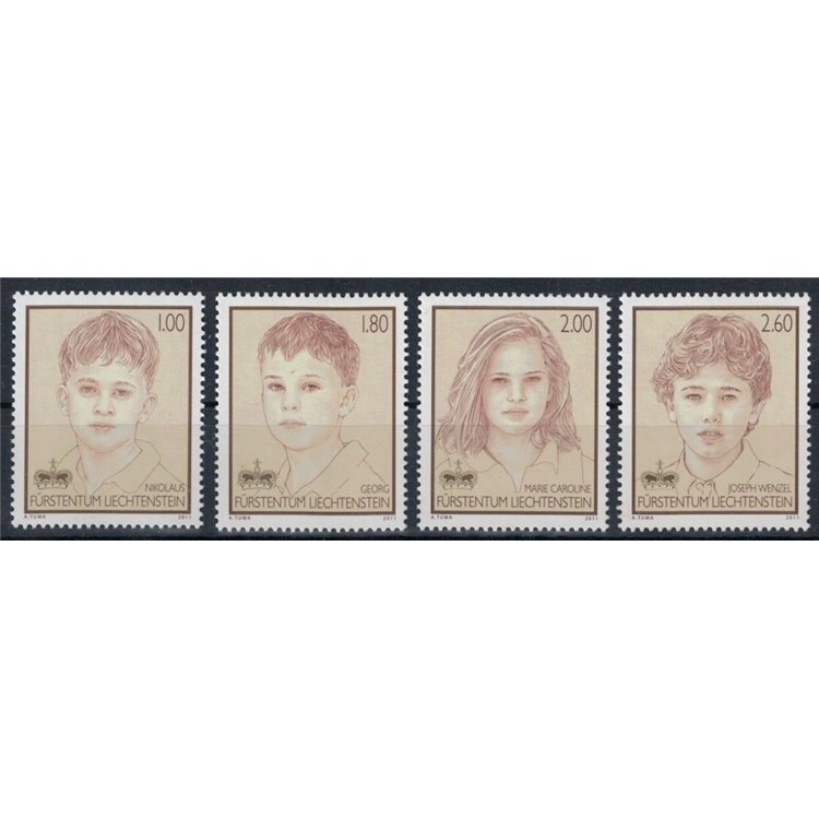 LIECHTENSTEIN 2011 Sons of the Prince 4v MNH**