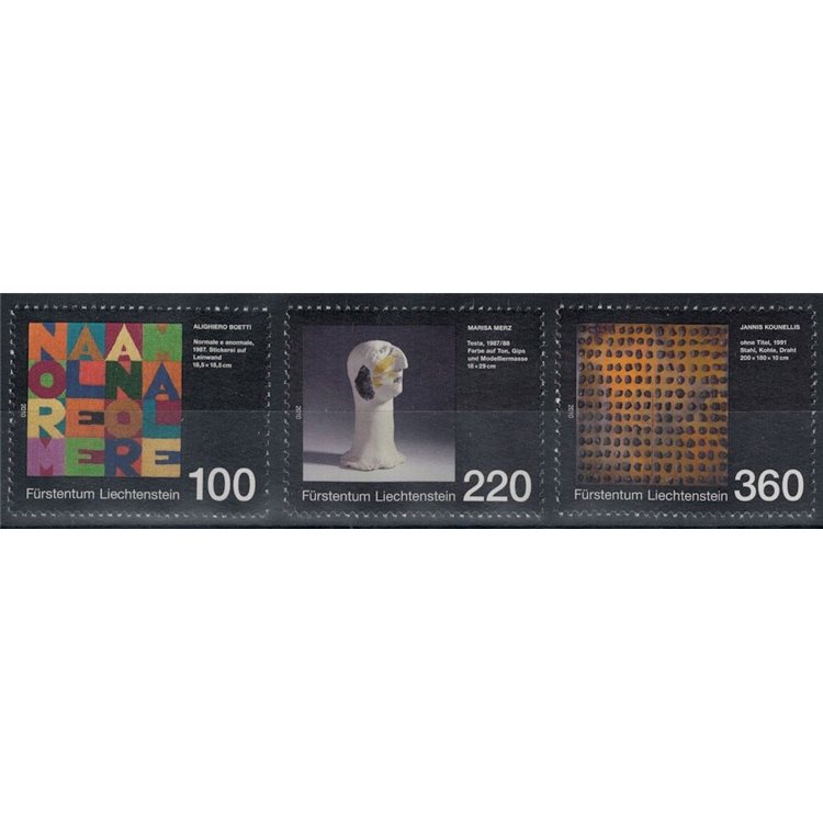 LIECHTENSTEIN 2010 Museum of Modern Art 3v MNH**