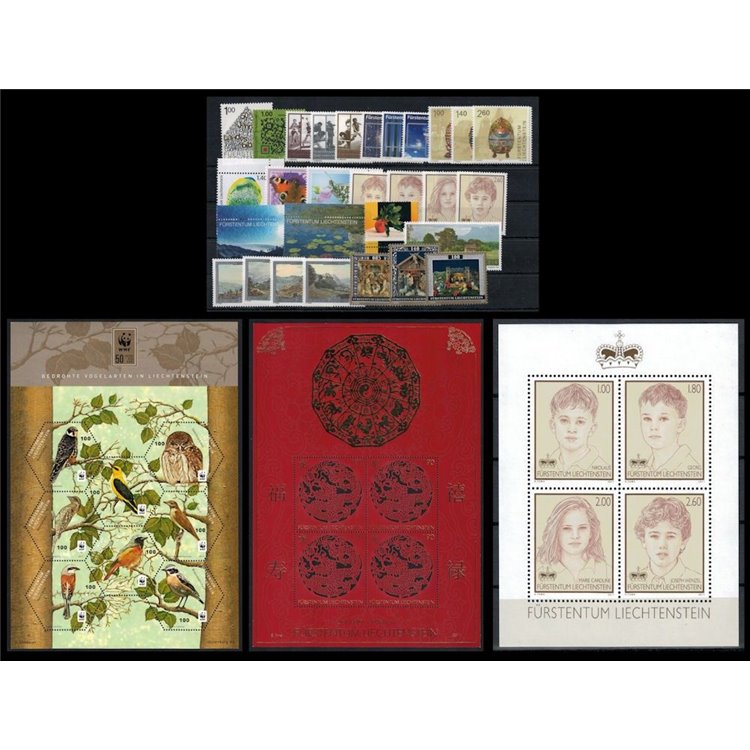 LIECHTENSTEIN 2011 Complete Year 29v + 3 s/s MNH**