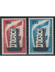 NETHERLANDS 1956 Europe 2v MNH**