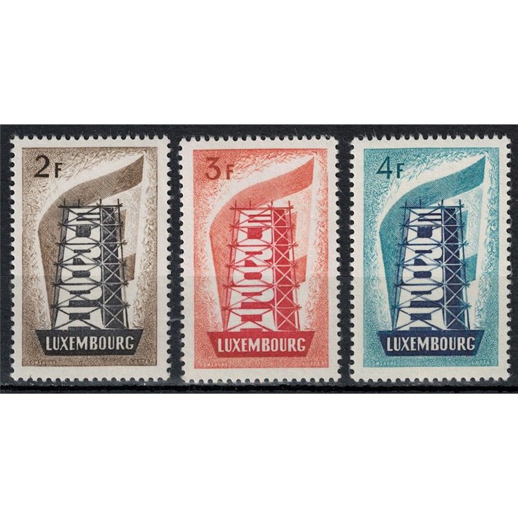 LUXEMBOURG 1956 Europe 3v MNH**