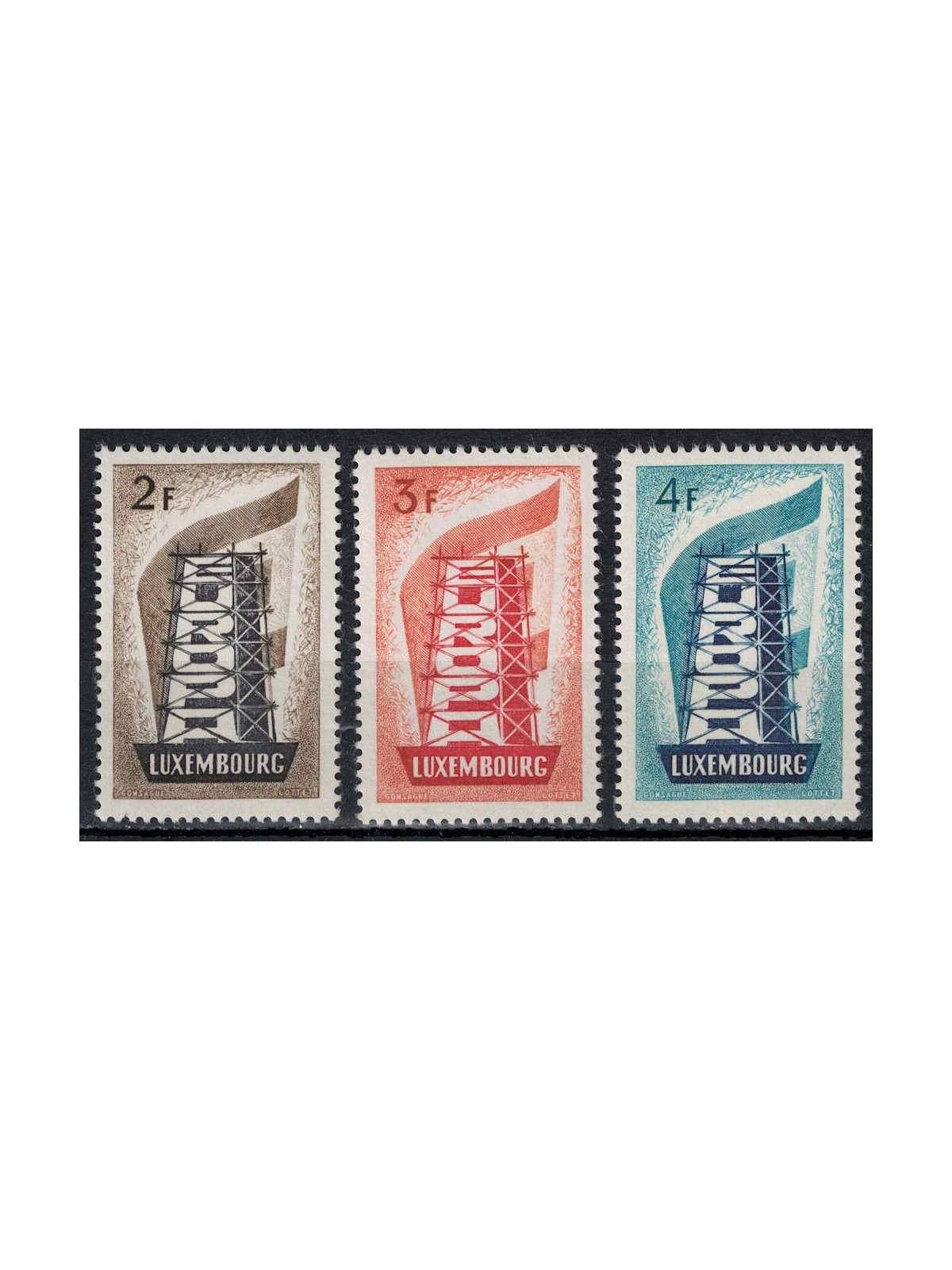 LUSSEMBURGO 1956 Europa 3v MNH**