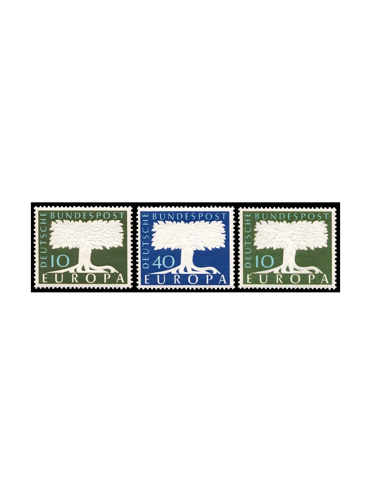 GERMANIA BRD 1957 Europa 3v MNH**