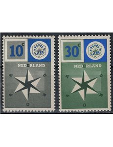 NETHERLANDS 1957 Europe 2v MNH**