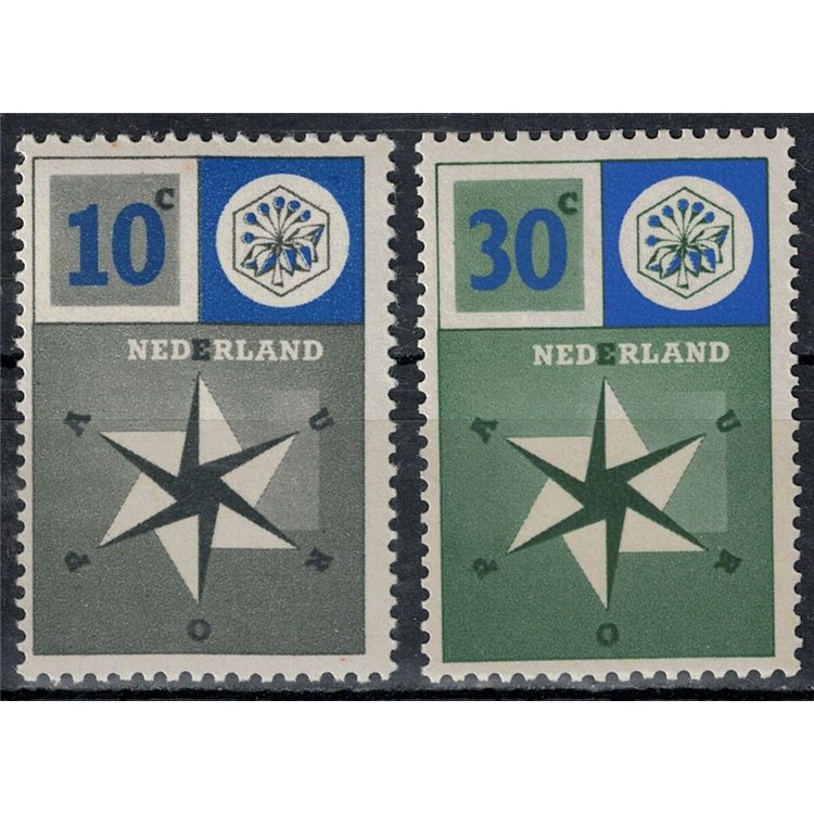 OLANDA 1957 Europa 2v MNH**