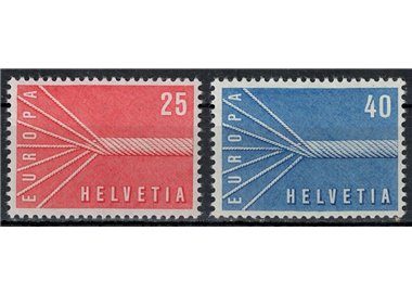 SWITZERLAND 1957 Europe 2v MNH**