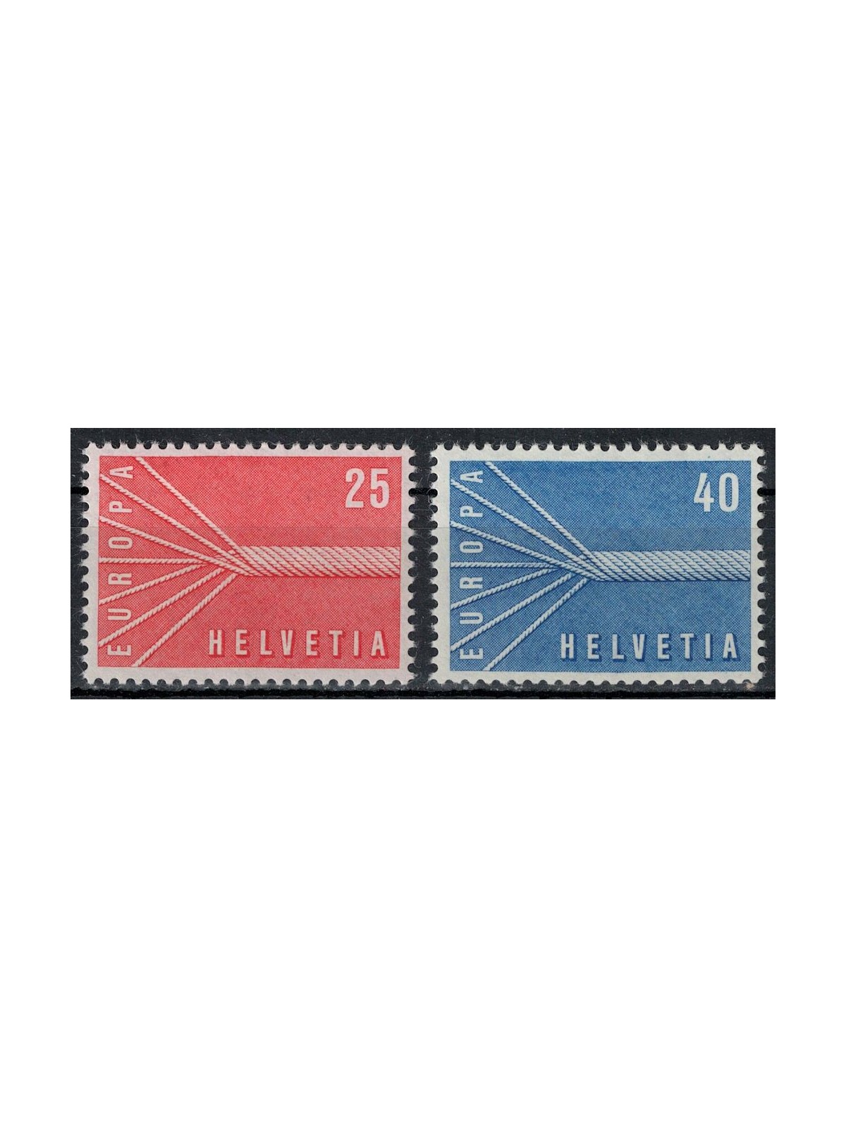 SVIZZERA 1957 Europa 2v MNH**