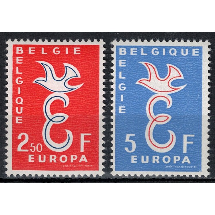 BELGIO 1958 Europa 2v MNH**