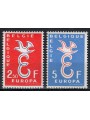BELGIUM 1958 Europe 2v MNH**