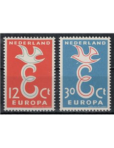 NETHERLANDS 1958 Europe 2v MNH**