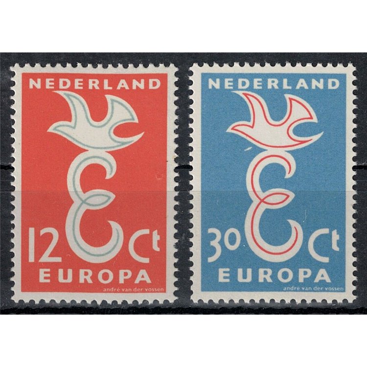 OLANDA 1958 Europa 2v MNH**