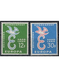 GERMANIA SARRE 1958 Europa 2v MNH**