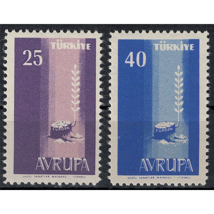 TURCHIA 1958 Europa 2v MNH**