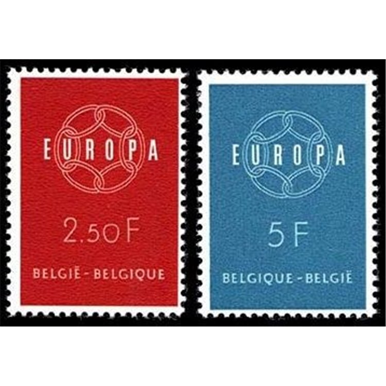 BELGIO 1959 Europa 2v MNH**