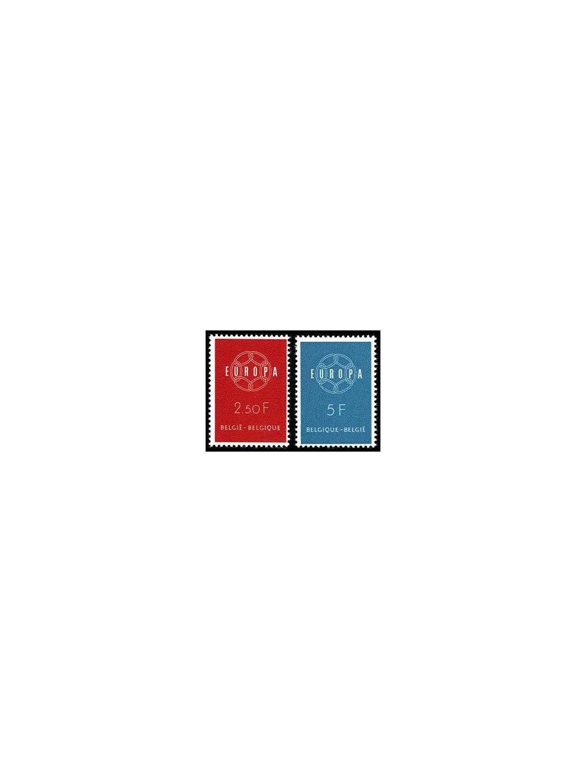 BELGIUM 1959 Europe 2v MNH**