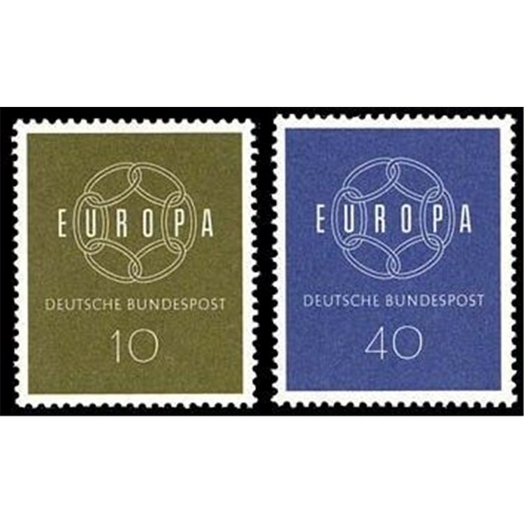 GERMANY BRD 1959 Europe 2v MNH**