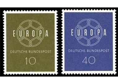 GERMANY BRD 1959 Europe 2v MNH**