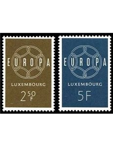 LUSSEMBURGO 1959 Europa 2v MNH**
