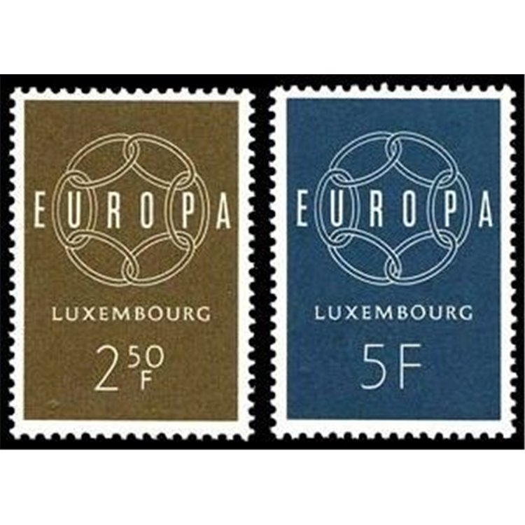 LUXEMBOURG 1959 Europe 2v MNH**