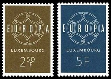 LUXEMBOURG 1959 Europe 2v MNH**