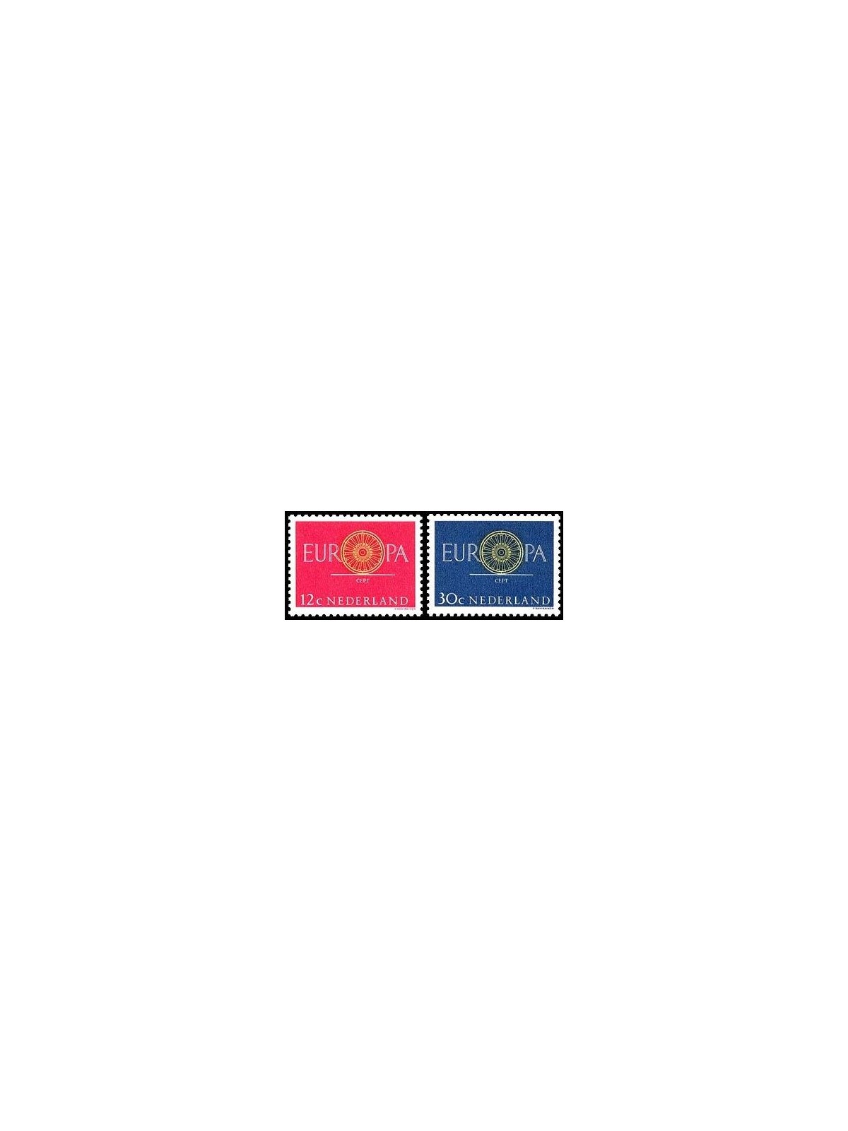 NETHERLANDS 1960 Europe 2v MNH**