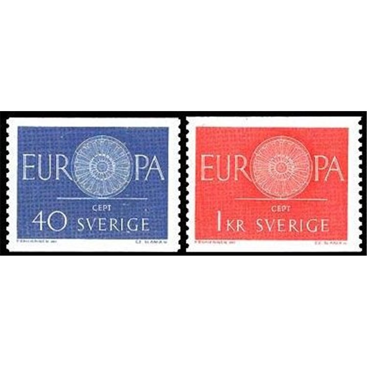 SWEDEN 1960 Europe 2v MNH**