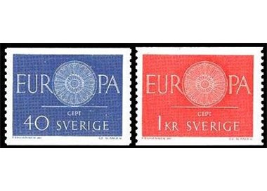 SWEDEN 1960 Europe 2v MNH**