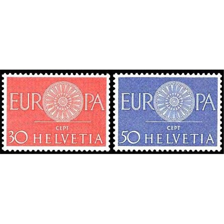 SWITZERLAND 1960 Europe 2v MNH**