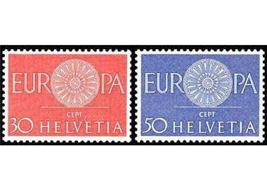 SVIZZERA 1960 Europa 2v MNH**
