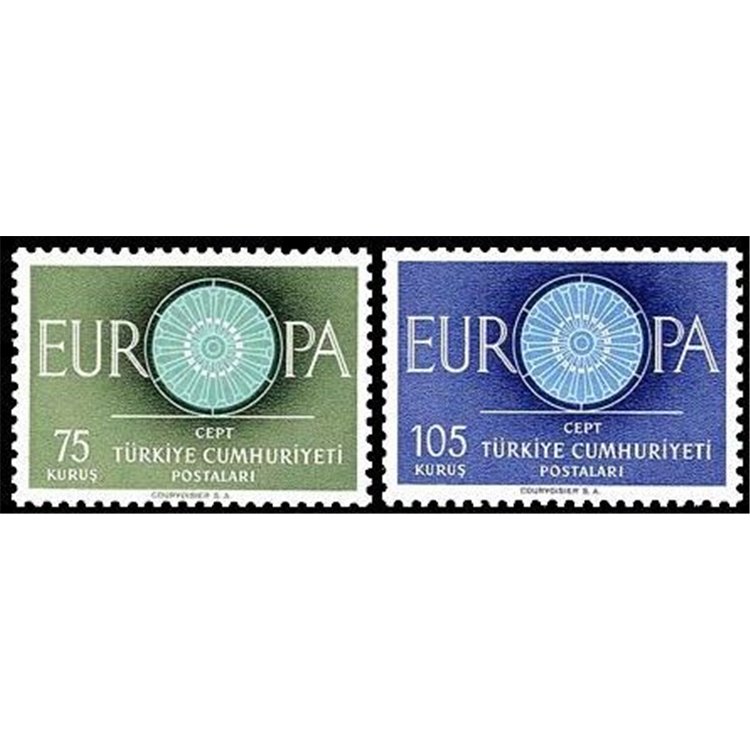 TURCHIA 1960 Europa 2v MNH**