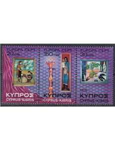 CYPRUS 1975 Europe 3v MNH**