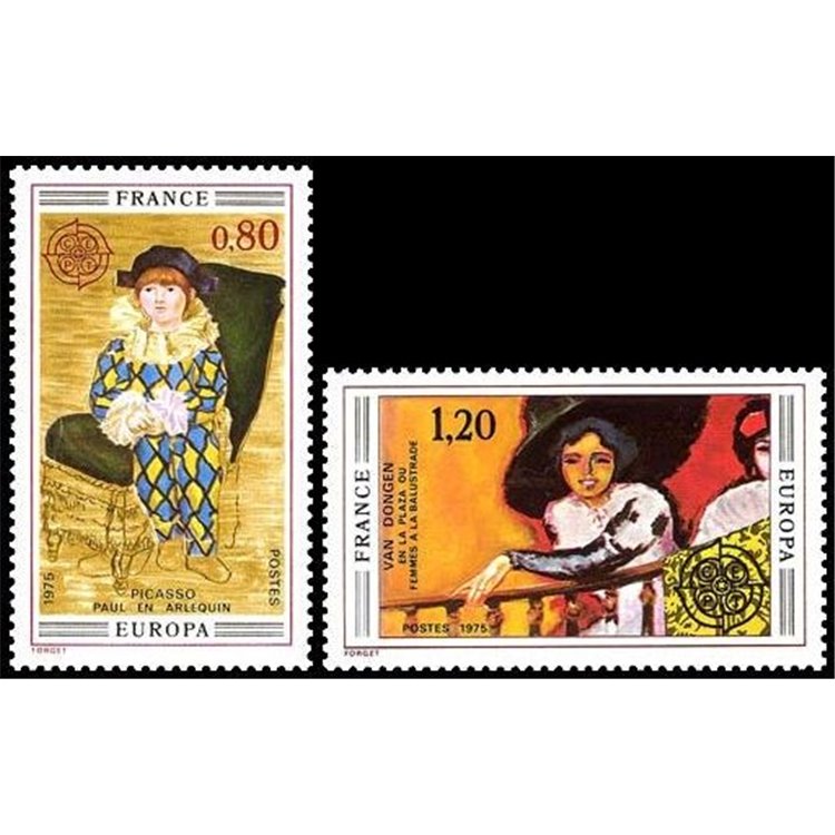 FRANCE 1975 Europe 2v MNH**