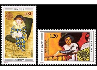 FRANCIA 1975 Europa 2v MNH**