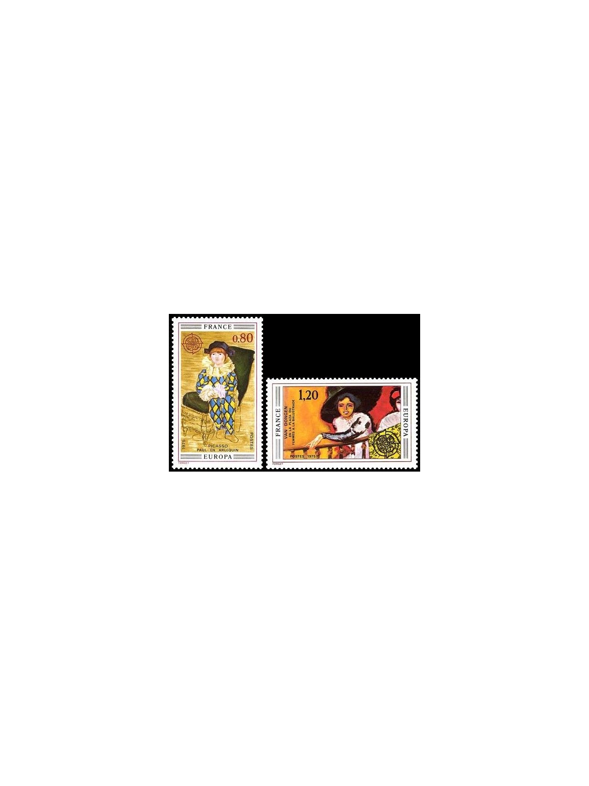 FRANCE 1975 Europe 2v MNH**