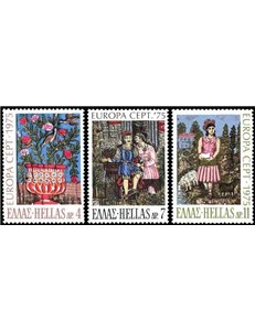 GRECIA 1975 Europa 3v MNH**