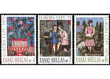 GREECE 1975 Europe 3v MNH**