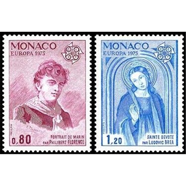 MONACO 1975 Europe 2v MNH**