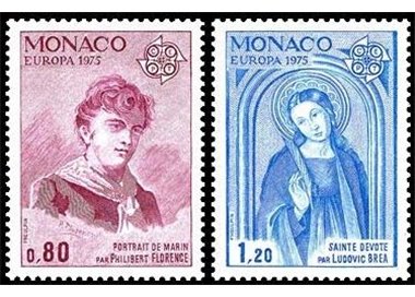 MONACO 1975 Europe 2v MNH**