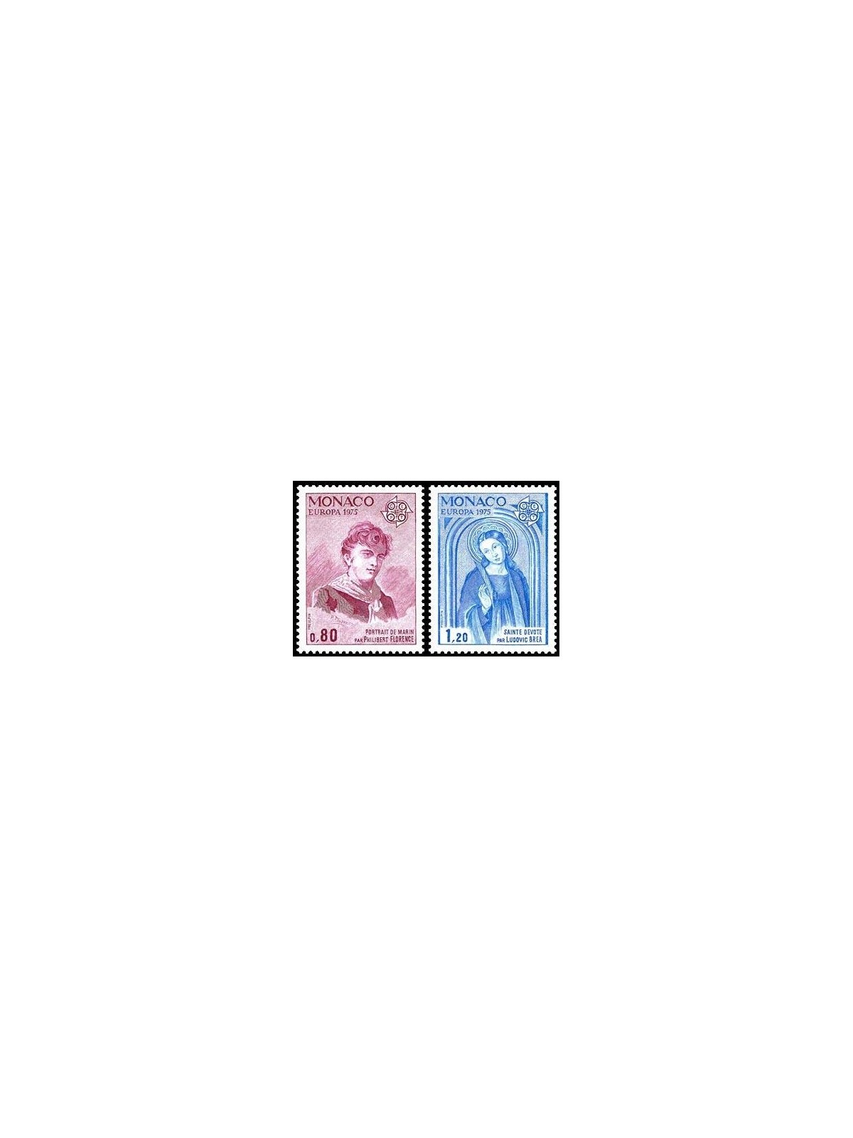 MONACO 1975 Europa 2v MNH**