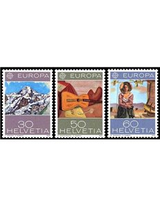 SWITZERLAND 1975 Europe 3v MNH**