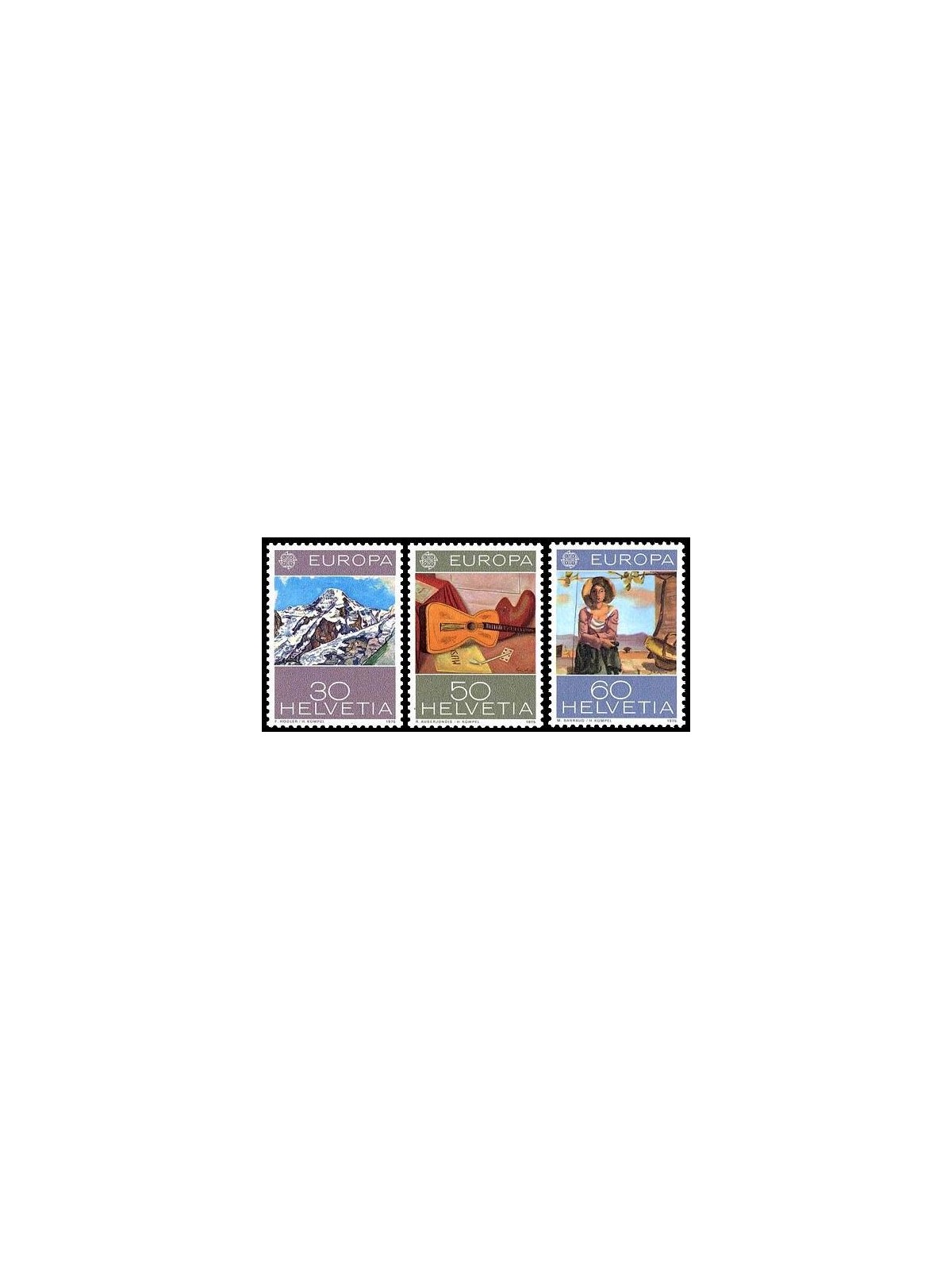 SWITZERLAND 1975 Europe 3v MNH**
