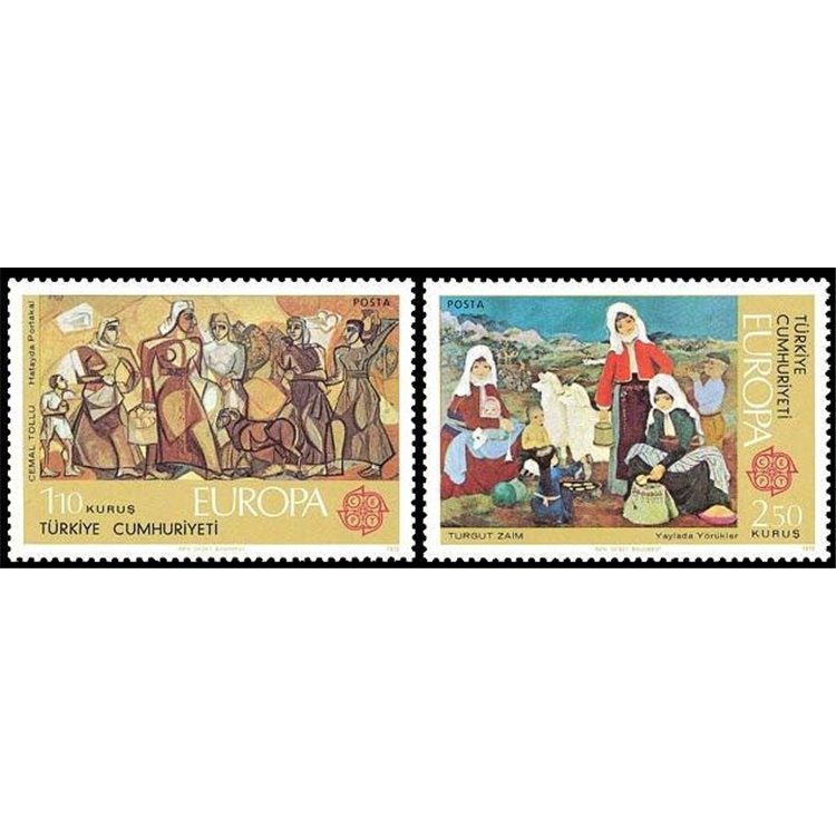 Türkiye 1975 Europe 2v MNH**