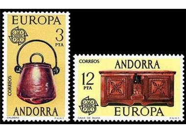 ANDORRA SPANISH 1976 Europe 2v MNH**