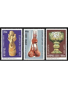 CYPRUS 1976 Europe 3v MNH**